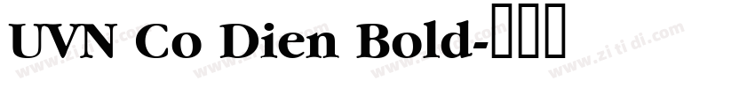 UVN Co Dien Bold字体转换